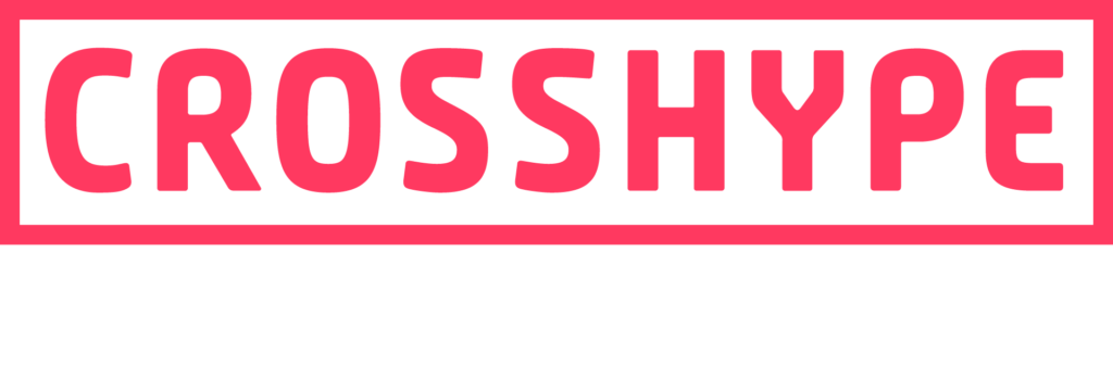 Crosshype By Triller Logo - Full Color - White