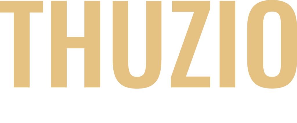 Thuzio By Triller Logo - Full Color - Gold and White