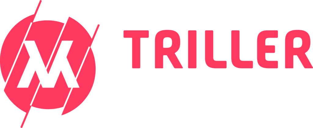 Triller Metaverz Logo - Pink and White